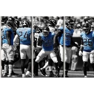 TENNESSEE TITANS NFL Football 3 Panel Canvas Decor 36x24 Canvas Print